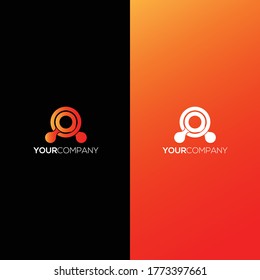 creative Abstract circle geometric logo concept. Minimalis logo design. Creative logo. icon vector symbol