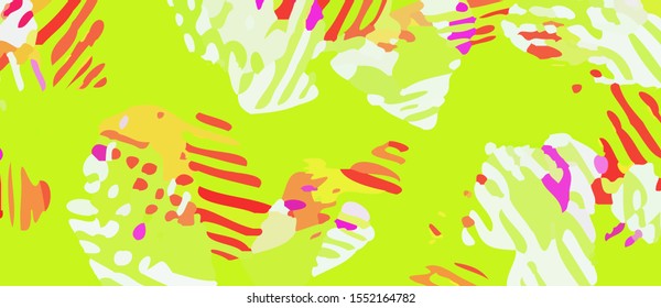 Creative abstract collage header with different shapes and textures. Vector contemporary background. 