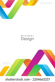 Diseño de cinta de color de resumen creativo