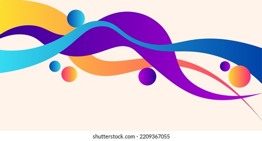 creative abstract colorful background design gradient wave vector