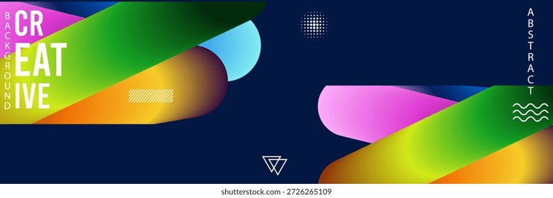 Creative abstract colorful background design for digital art projects