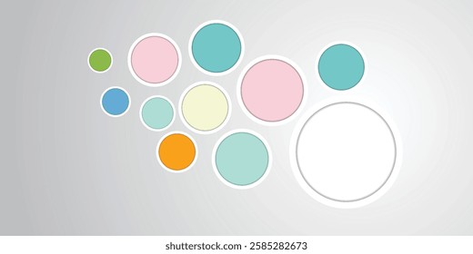 Creative abstract colorful geometric paper compositon background. modern background. EPS 10
