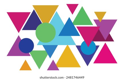 forma geométrica colorida abstracta creativa, fondo abstracto creativo
