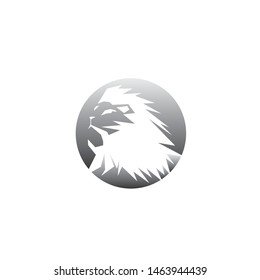 Creative Abstract Colorful Lion Head Logo Design Illustration
