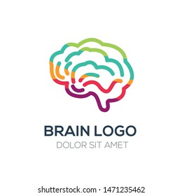 Creative Abstract Colorful Logo , brain logo