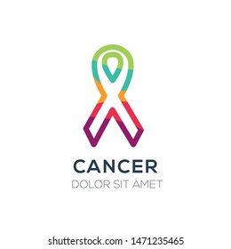 Creative Abstract Colorful Logo , 
cancer