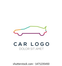 Creative Abstract Colorful Logo , car logo