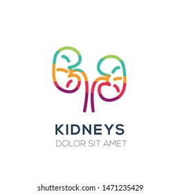 Creative Abstract Colorful Logo , 
kidneys logo
