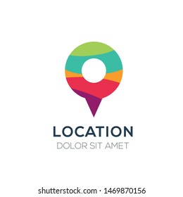 Creative Abstract Colorful Logo ,location logo