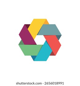 Creative abstract colorful vector logo