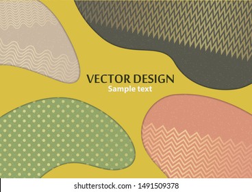 Creative abstract concept, colored shapes. Futuristic poster design with place for text . Colorful geometric background for use as web design, banners, posters, advertising. Vector illustration