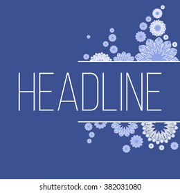 Creative Abstract concept vector batskground of mandala design for letterhed and brochure. Vector illustration eps 10 for your design