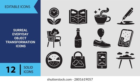 Creative abstract concepts where ordinary household items morph into unexpected artistic shapes perfect for thought provoking marketing campaigns and modern fine art