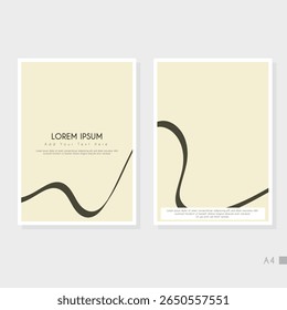 Design de folha de rosto abstrata criativa