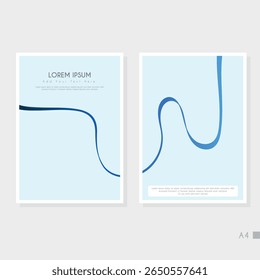 Design de folha de rosto abstrata criativa