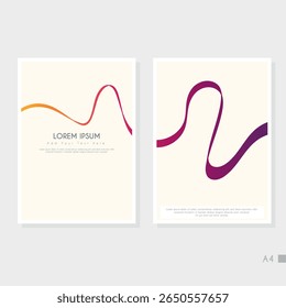Design de folha de rosto abstrata criativa
