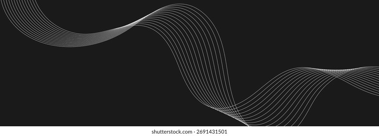 Fondo de textura de línea curva abstracta creativa