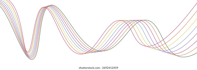 Creative abstract curved line texture background