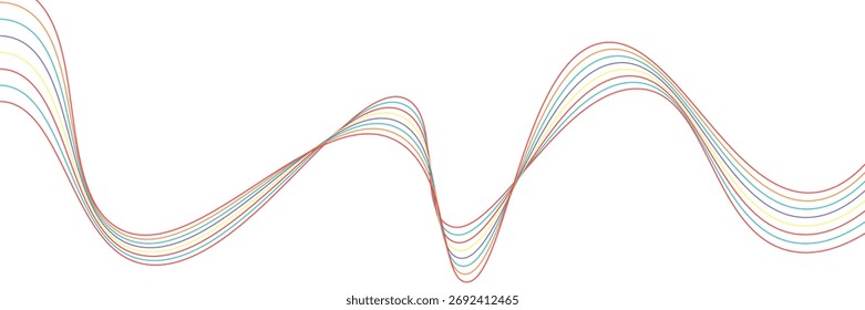 Creative abstract curved line texture background