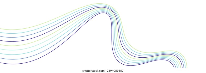 Kreative abstrakte gekrümmte Linie Textur Hintergrund