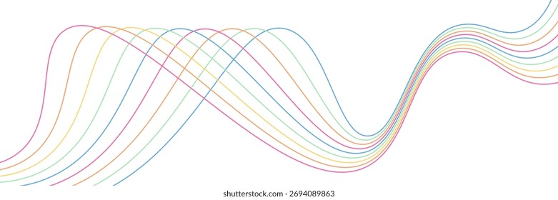 Creative abstract curved line texture background