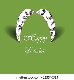 Creative and abstract cute card with eggs