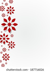 Creative Abstract Decorative Red Flowers vector illustration