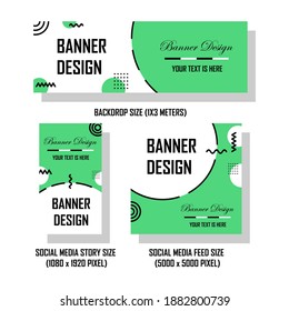 Creative abstract design for backdrop and social media content background. Easy to edit with vector file. Can use for your creative content. Especially for marketing.