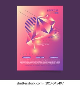 Creative abstract design decorated background
