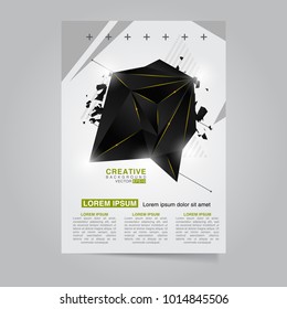 Creative abstract design decorated background