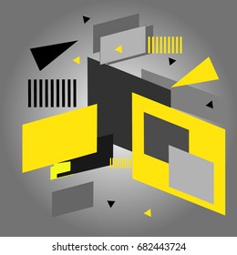 Creative abstract design decorated background.