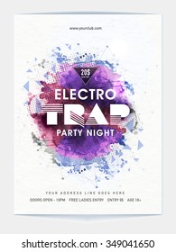 Creative abstract design decorated, Template, Banner or Flyer design for Musical Night Party celebration.