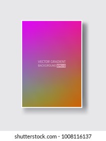 Creative abstract design poster with vibrant gradient mash. Colorful bright backgrounds. Vector color element.