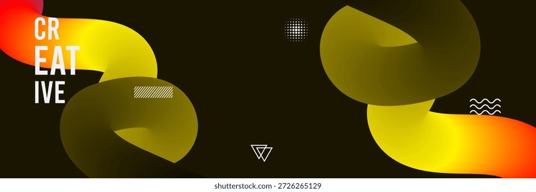 Diseño Abstractas creativo con Formas y Colores
