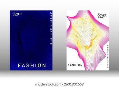 Creative abstract design with smooth gradient waves and fluid lines. Ideal for modern banners, posters, or digital templates. High-quality vector illustration, perfect for stylish projects.