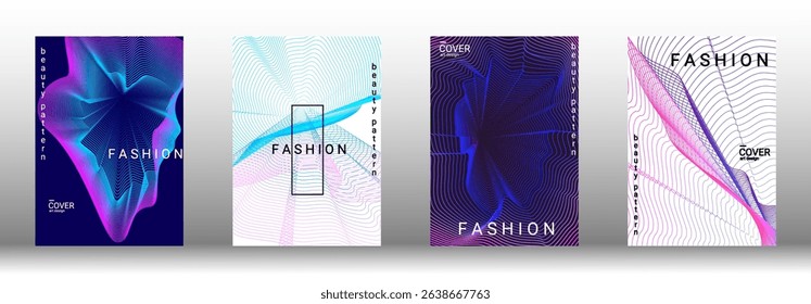 Creative abstract design with smooth gradient waves and fluid lines. Ideal for modern banners, posters, or digital templates. High-quality vector illustration, perfect for stylish projects
