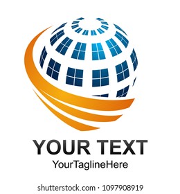Creative abstract digital sphere technology vector logo design template element. Web Network Internet business Logotype concept circle icon.
