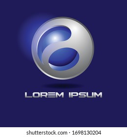 Creative abstract digital sphere technology vector logo design. Internet circle icon design
