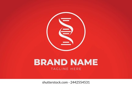 Creative Abstract DNA Spiral Helix Logo Design Vector