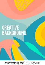 Creative abstract doodle geometric background. suitable for banner, print, brochure, cover, template design, etc 