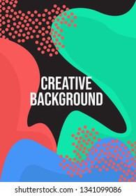 Creative abstract doodle geometric background. suitable for banner, print, brochure, cover, template design, etc 