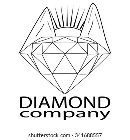 Creative abstract dynamic logo. Brand sign, EPS8 - vector graphics.
