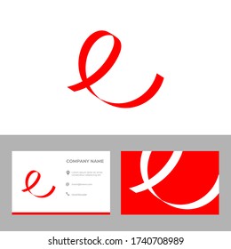 Creative abstract E Letter Logo Design Icon Vector for business or company logo