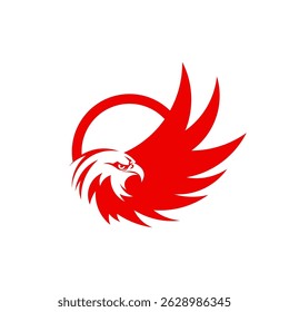 Creative Abstract Eagle Firebird Symbol