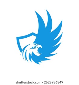 Creative Abstract Eagle Firebird Symbol