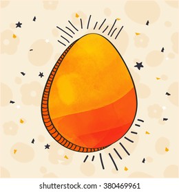 Creative abstract Egg for Happy Easter celebration.