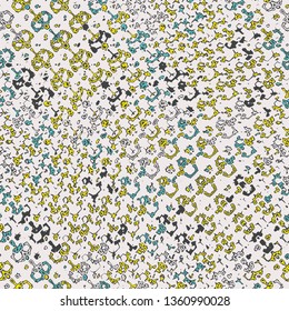 creative abstract elegance shapes vector seamless pattern. geometric Organic texture. Japan folk pattern. ocean blue and gold texture