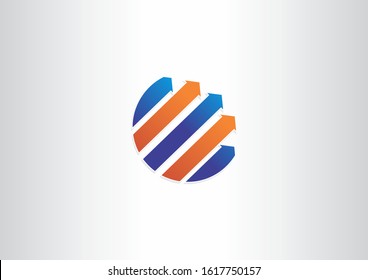 Creative Abstract Finance Logo Template with circle concept. Vector Illustrator Eps.10