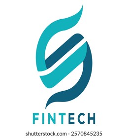 Creative Abstract Fintech Logo Design for Financial and Technology Branding