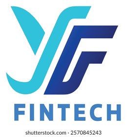 Creative Abstract Fintech Logo Design for Financial and Technology Branding